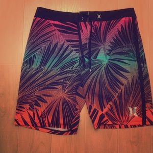 Badass rainbow swim trunks 34 waist